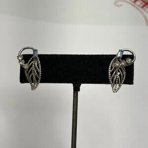 Carl-Arts Inc. Sterling silver thread back earrings circa 1943-1950 vintage